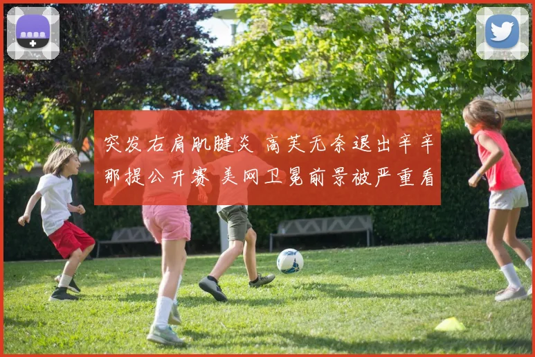 突发右肩肌腱炎 高芙无奈退出辛辛那提公开赛 美网卫冕前景被严重看衰
